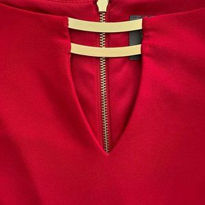 Vince Camuto - Red Dress | Gold Hardware | Sexy Back